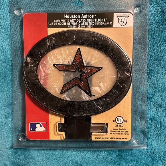 Houston Astros | 2009 Hand-Painted Art Glass Nightlight - NEW OLD STOCK - Picture 5 of 5